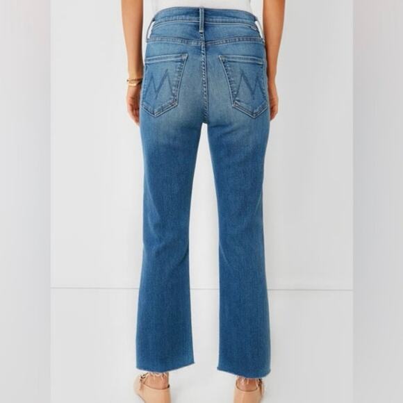 Mother The Tripper Ankle Fray in Layover Blue Wash Denim Stretch Jeans, Size 27 - Picture 2 of 15